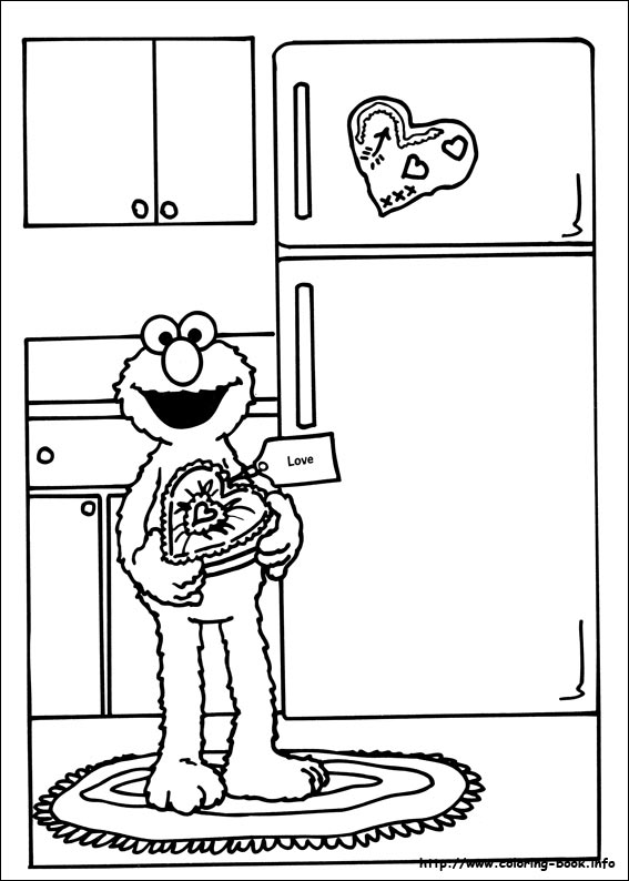 Sesame Street coloring picture